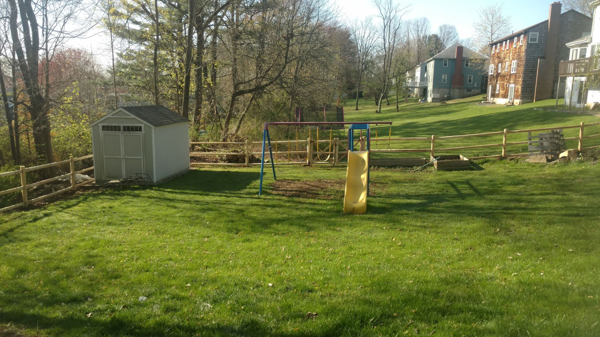 split rail wood fence