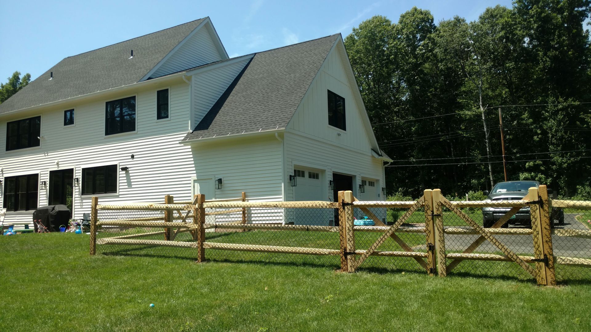 split rail wood fence