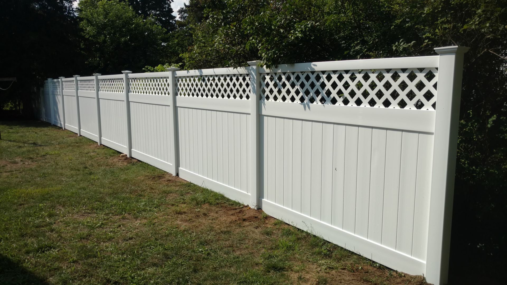 white fence