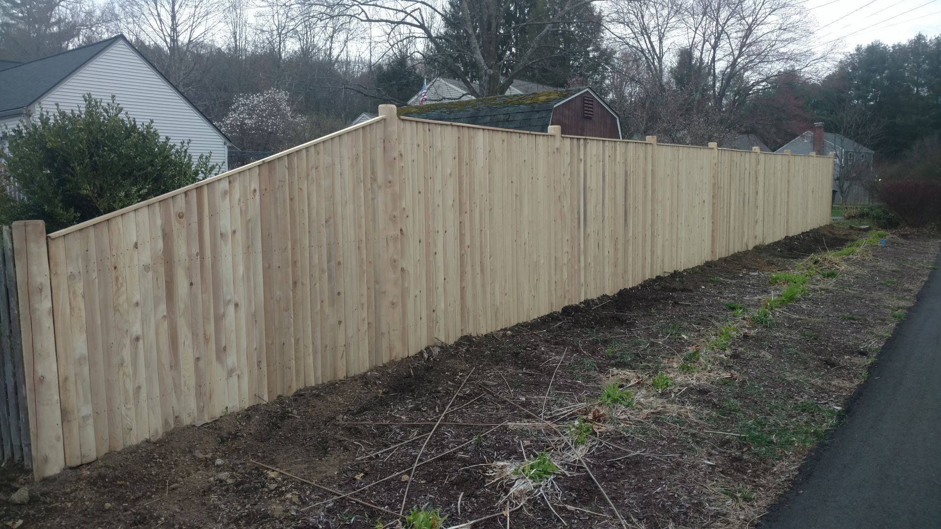 privacy wood fence