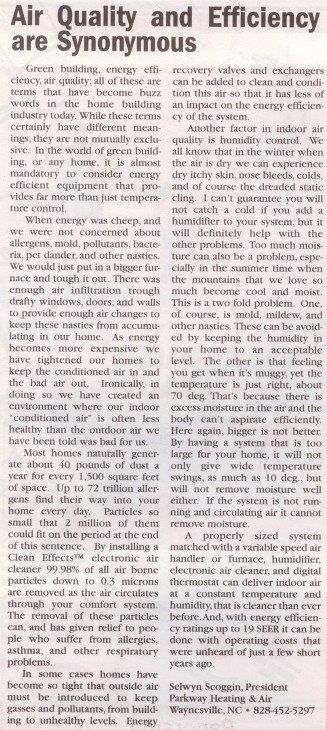 Air quality article