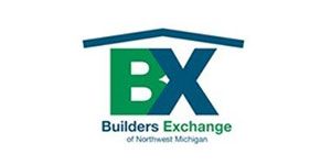 Logo for Builders Exchange of Northwest Michigan, with a green