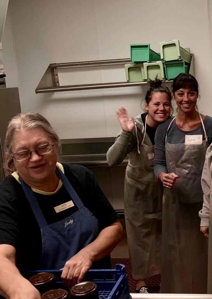 volunteers of the banquet cooking