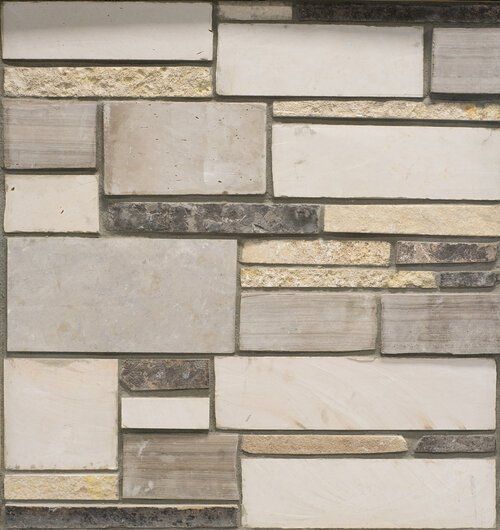 Rough Back FDL Gray Ledge Tile 50/50