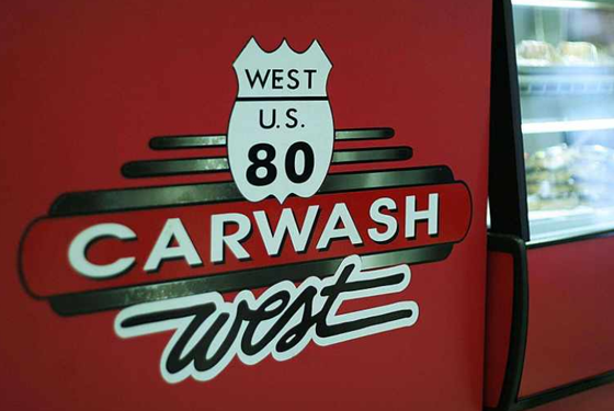 Car in car wash machine