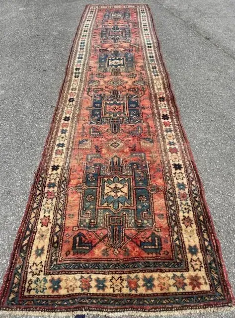 A rug with a detailed pattern on it.