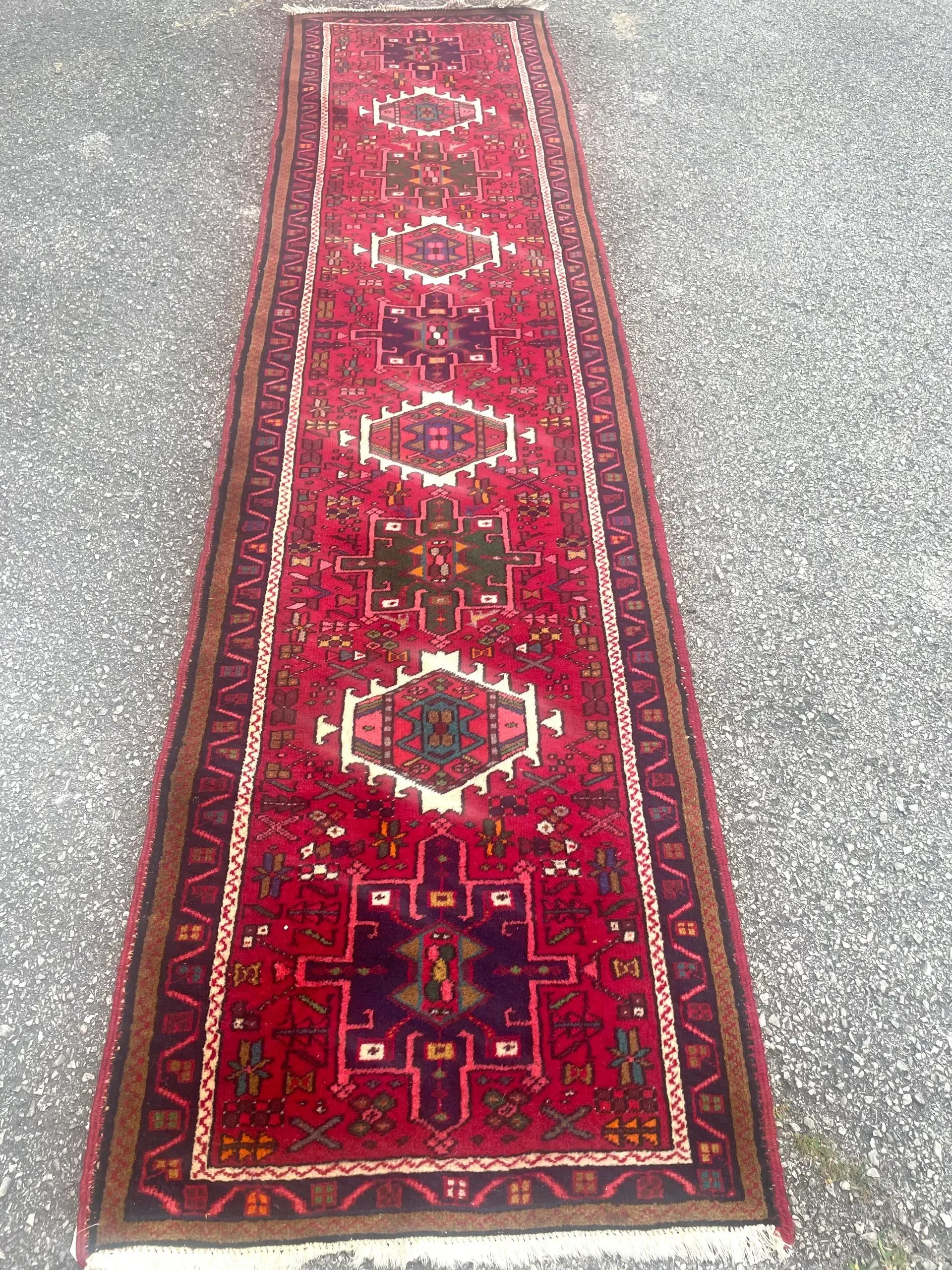 A rug with a detailed pattern on it.