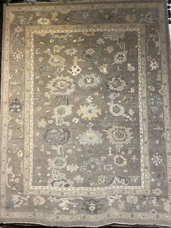 A rug with a detailed pattern on it.