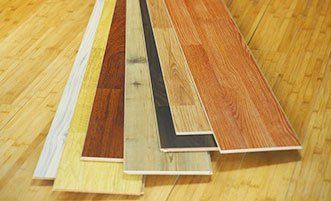 Laminate flooring samples