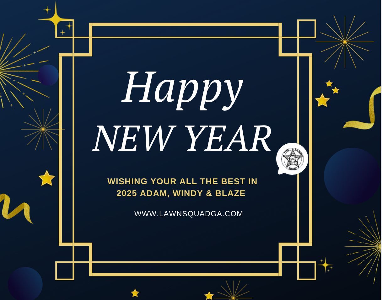 A happy new year greeting card with fireworks in the background