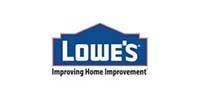 Lowe's logo: Blue stylized house shape with white 
