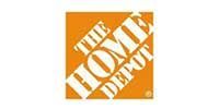The Home Depot logo in orange, featuring white text.