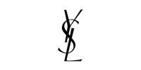 The iconic black YSL logo featuring the overlapping letters Y, S, and L.