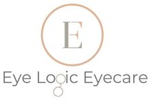 The logo reads "EYE LOGIC" in a clean, sans-serif font with a small circle replacing the hyphen, over "EYECARE."