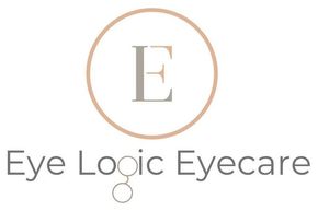 The text logo reads "EYE LOGIC" in a bold, sans-serif font, with "EYECARE" written in smaller, spaced letters below it.