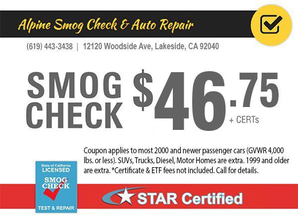 Smog Check Coupon