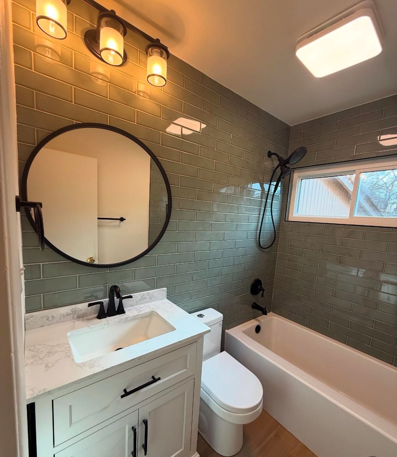 A laundry room with a washer and dryer in a closet.