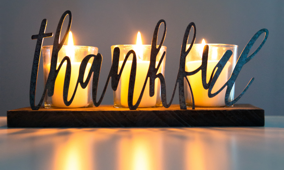 Thankful candles