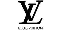 A black and white logo for louis vuitton on a white background.