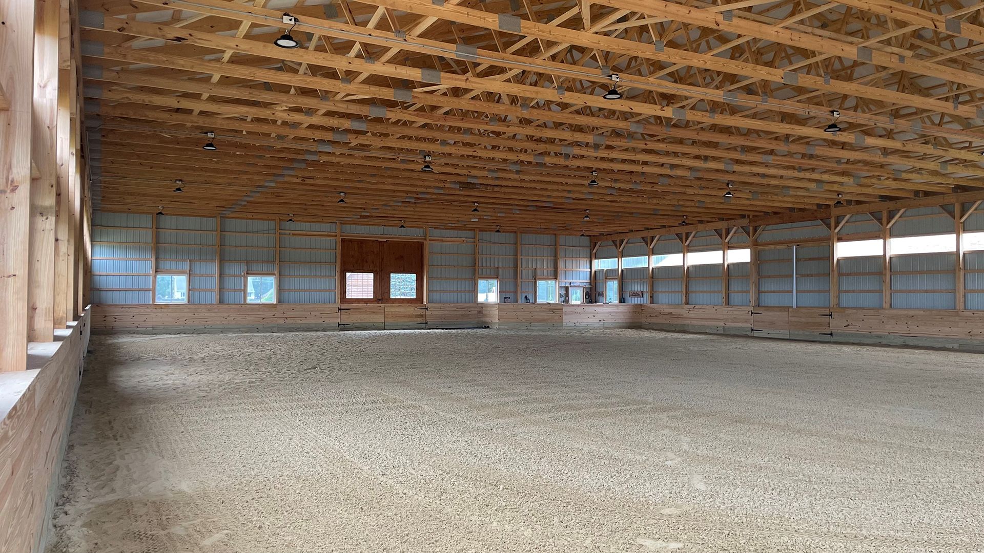 Empty horse riding arena