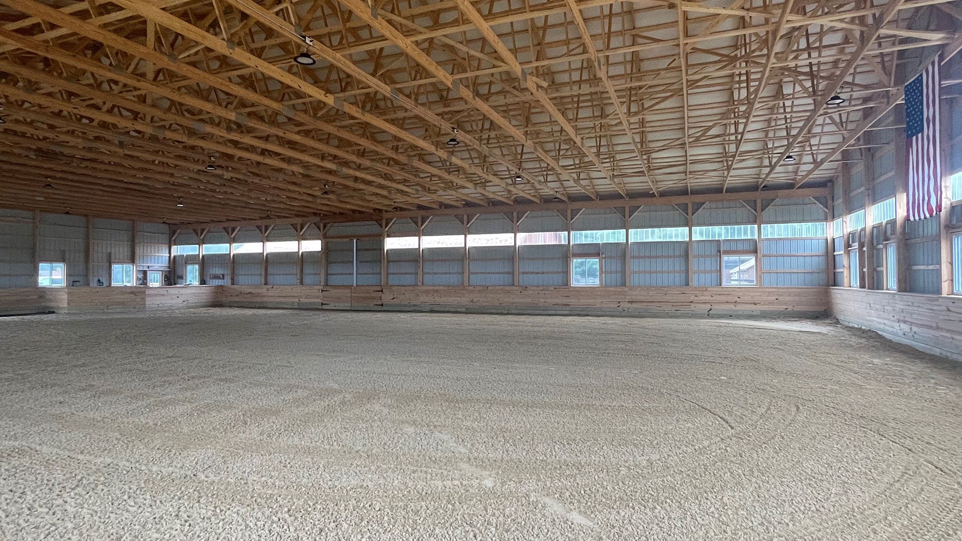 Empty riding arena