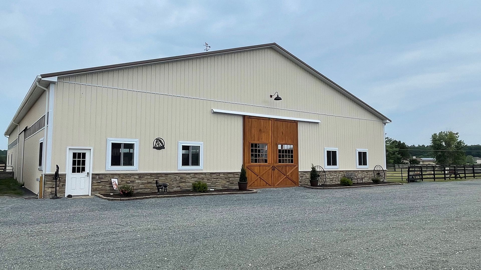 Horse barn