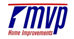 1 MVP Home Improvements logo in blue and red text with a red underline