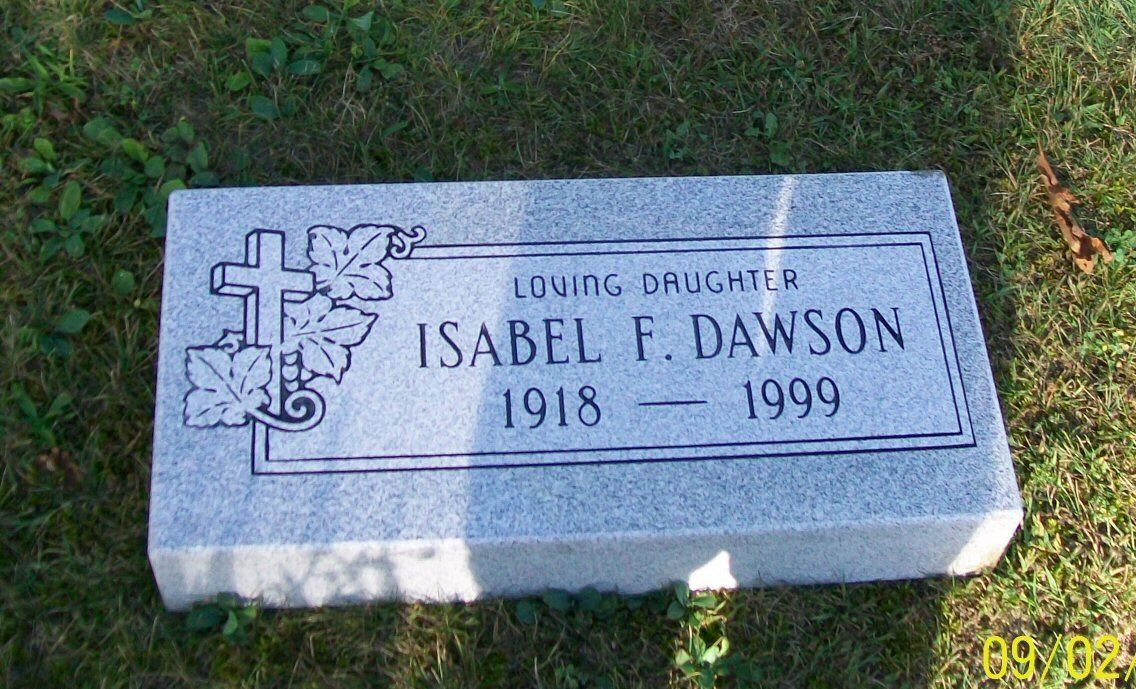 Custom headstone