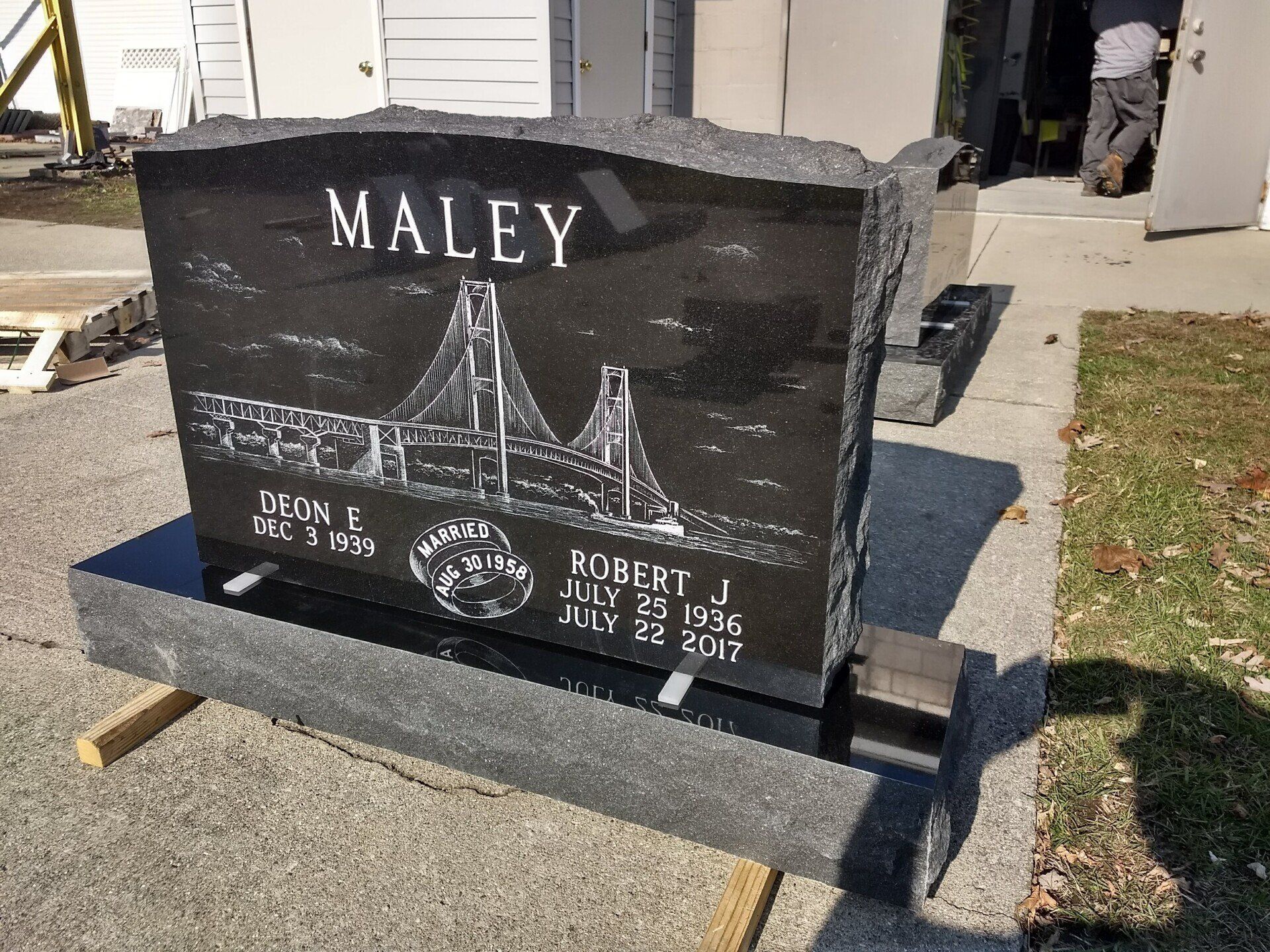 Custom headstone