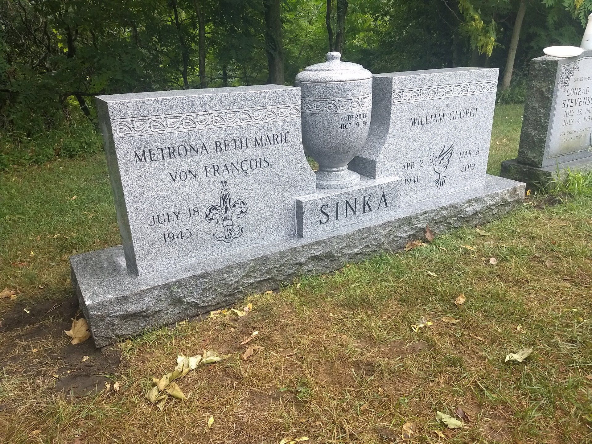Custom headstone