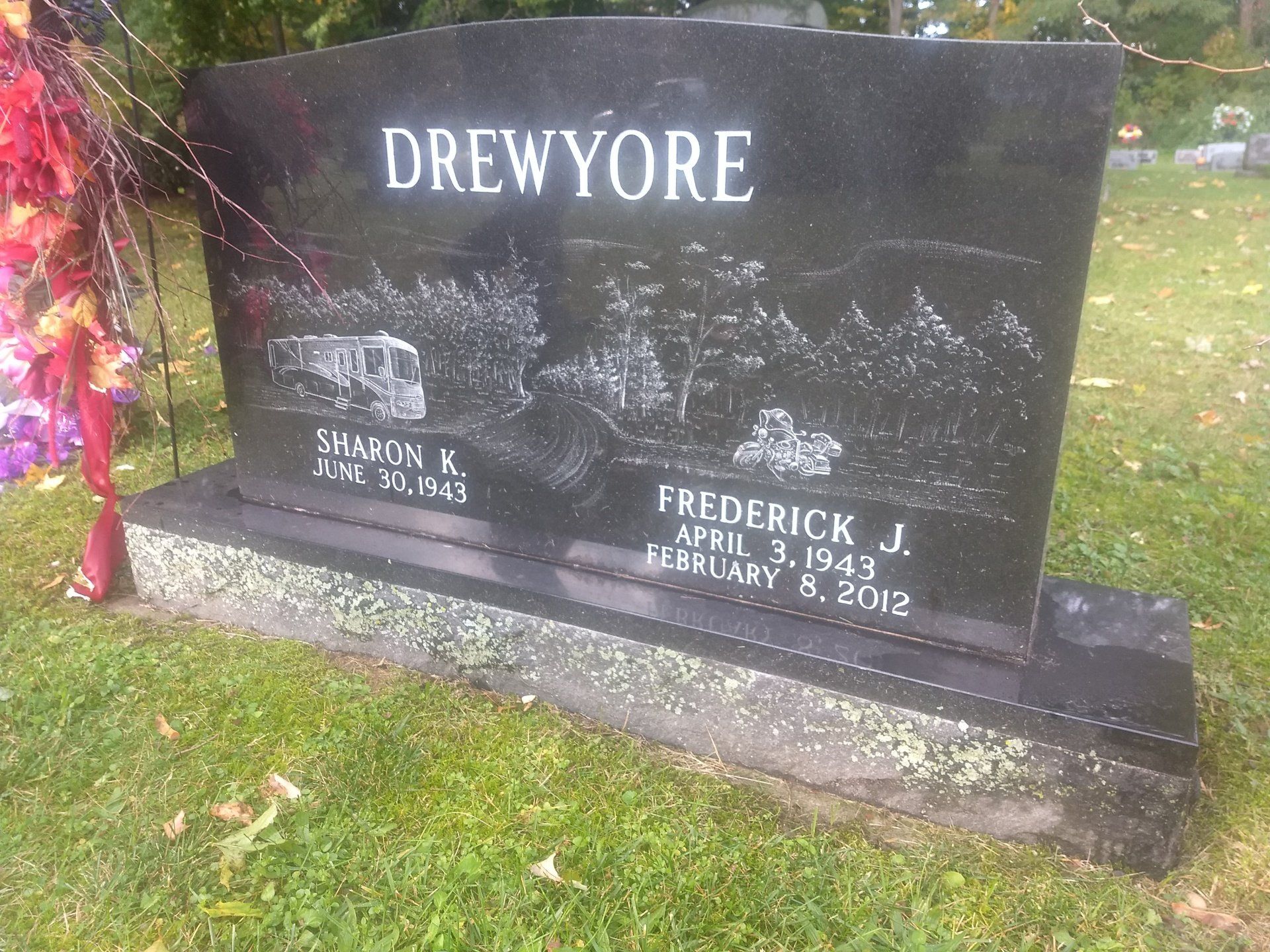 Custom headstone