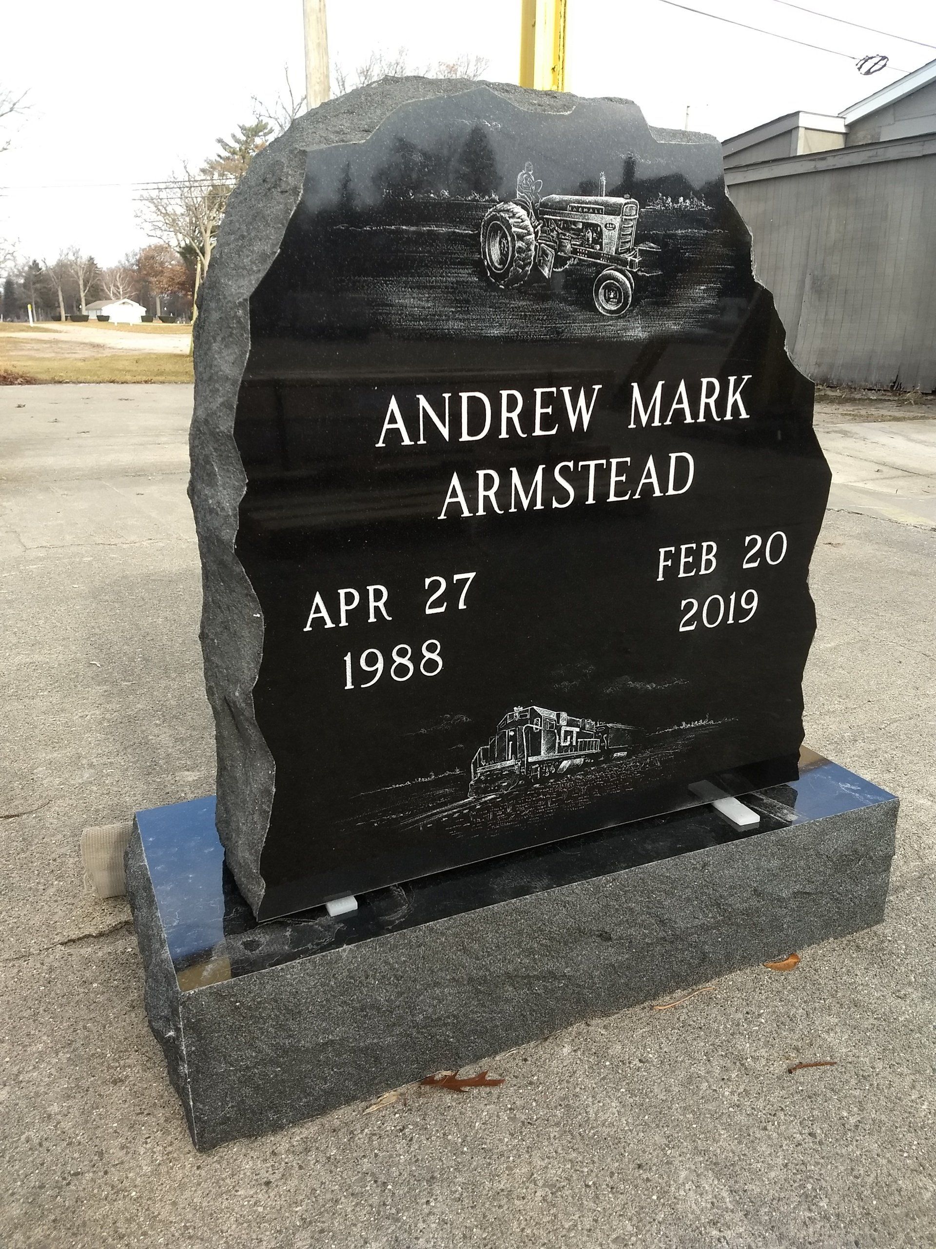 Custom headstone