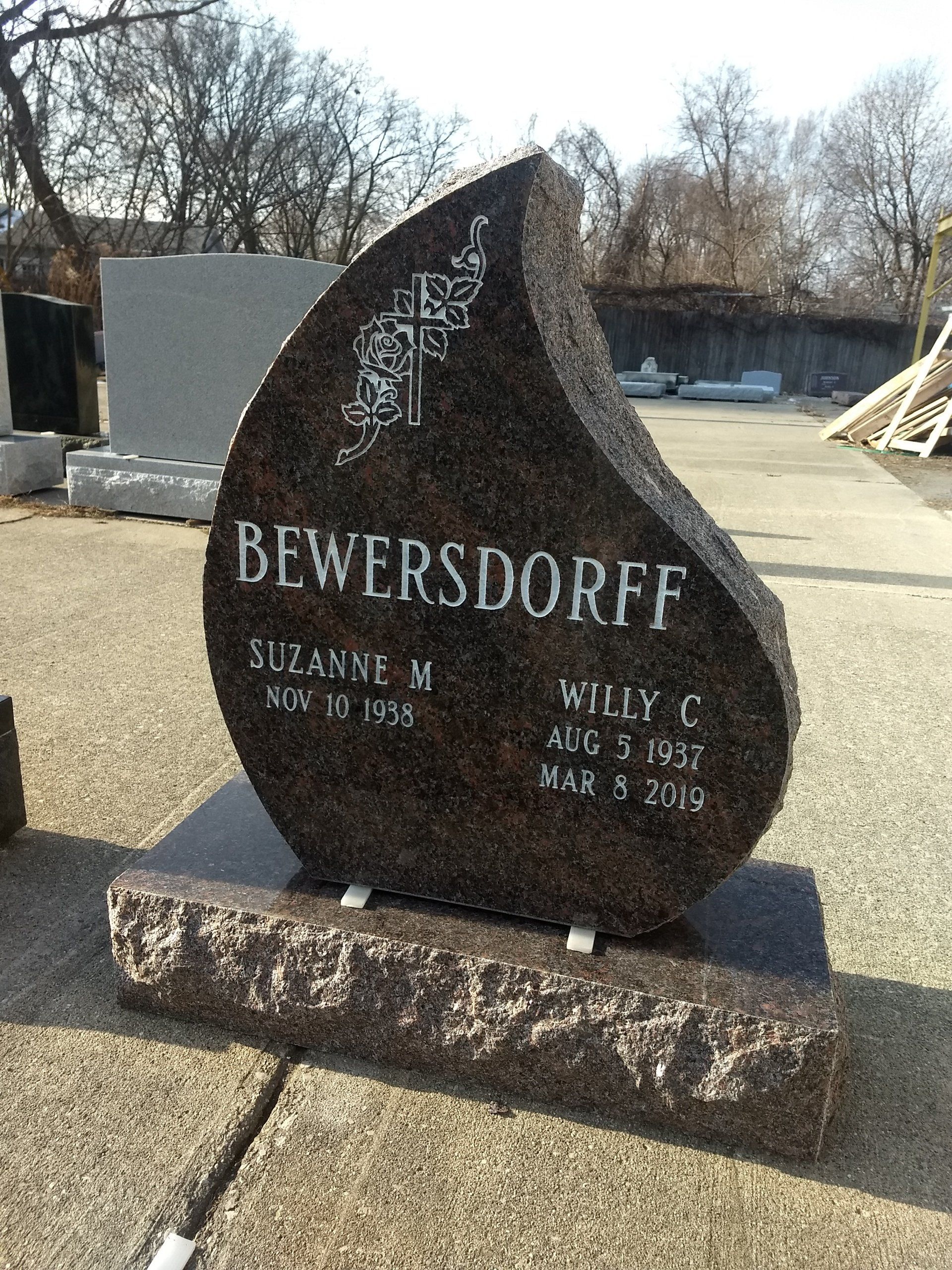 Custom headstone