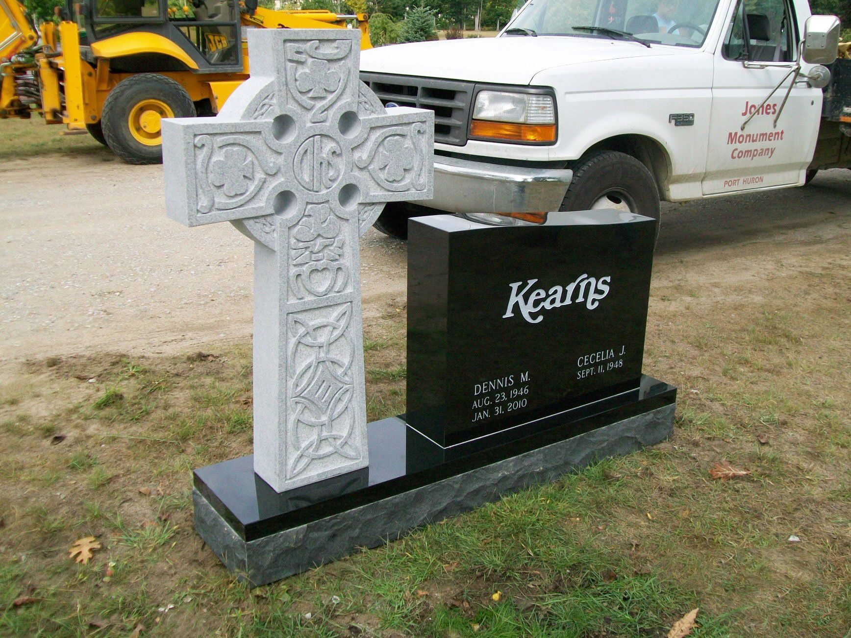 Custom headstone