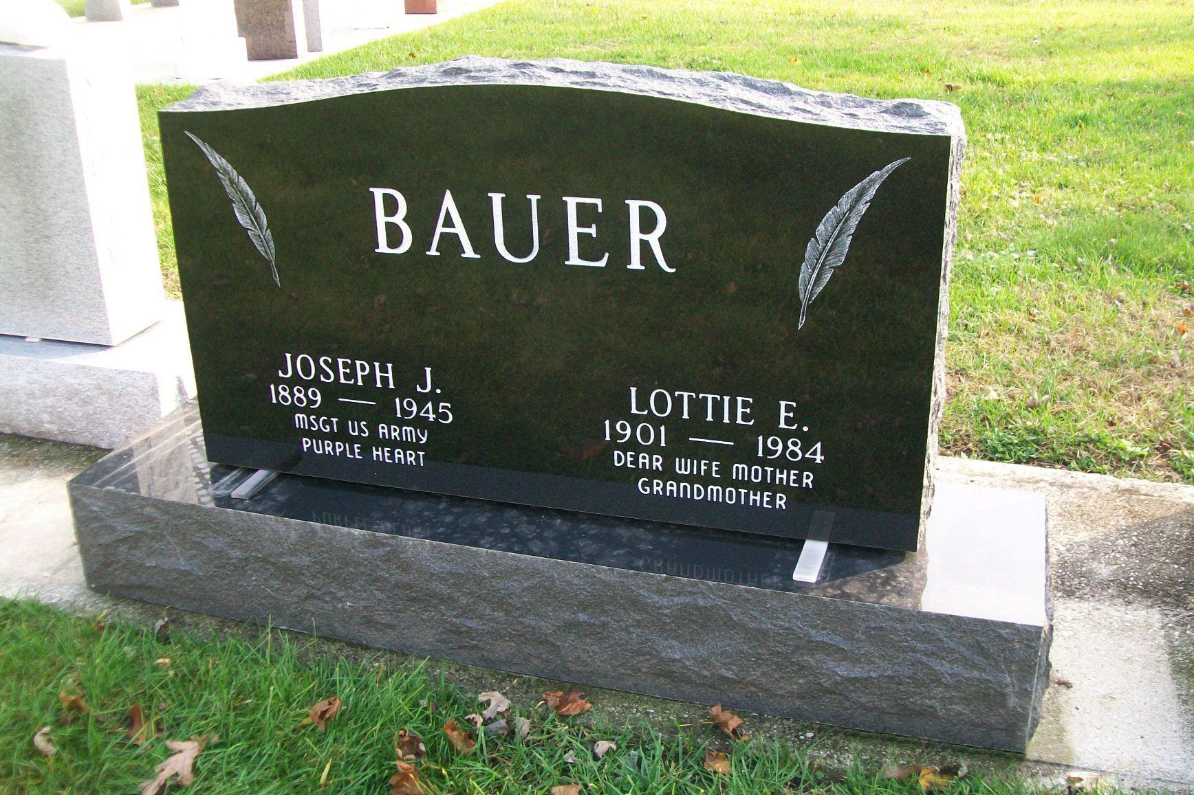 Custom headstone