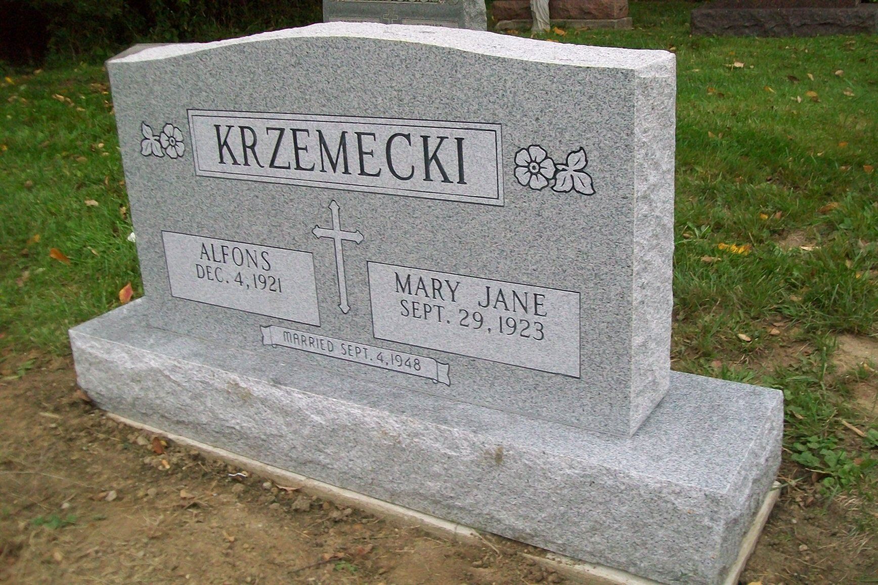 Custom headstone