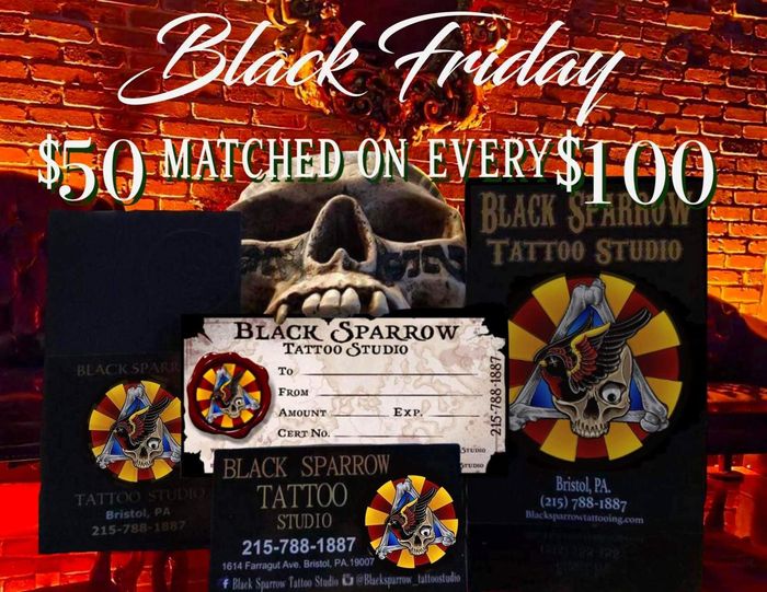 Tattoo Shop | Black Sparrow Tattoo Studio | Bristol, PA