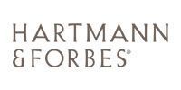 Hartmann & Forbes logo in gray text on a white background