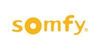 Somfy logo in orange on a white background