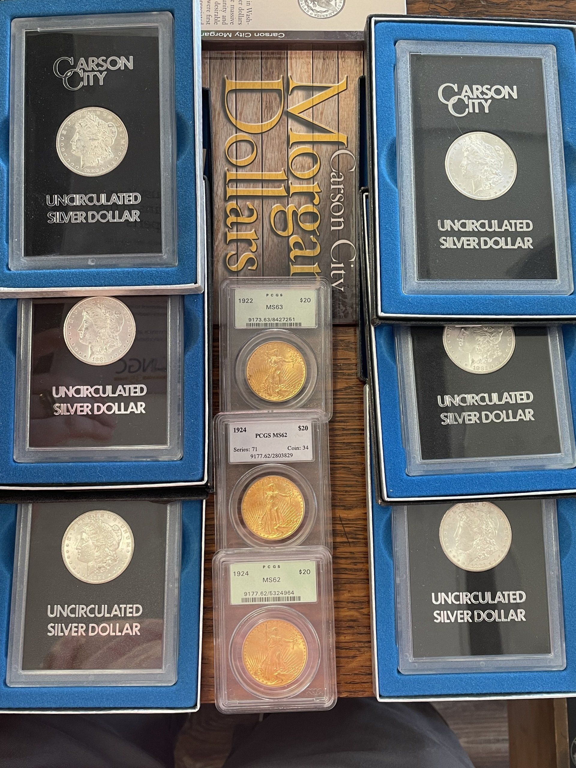 Silver and Gold Coins