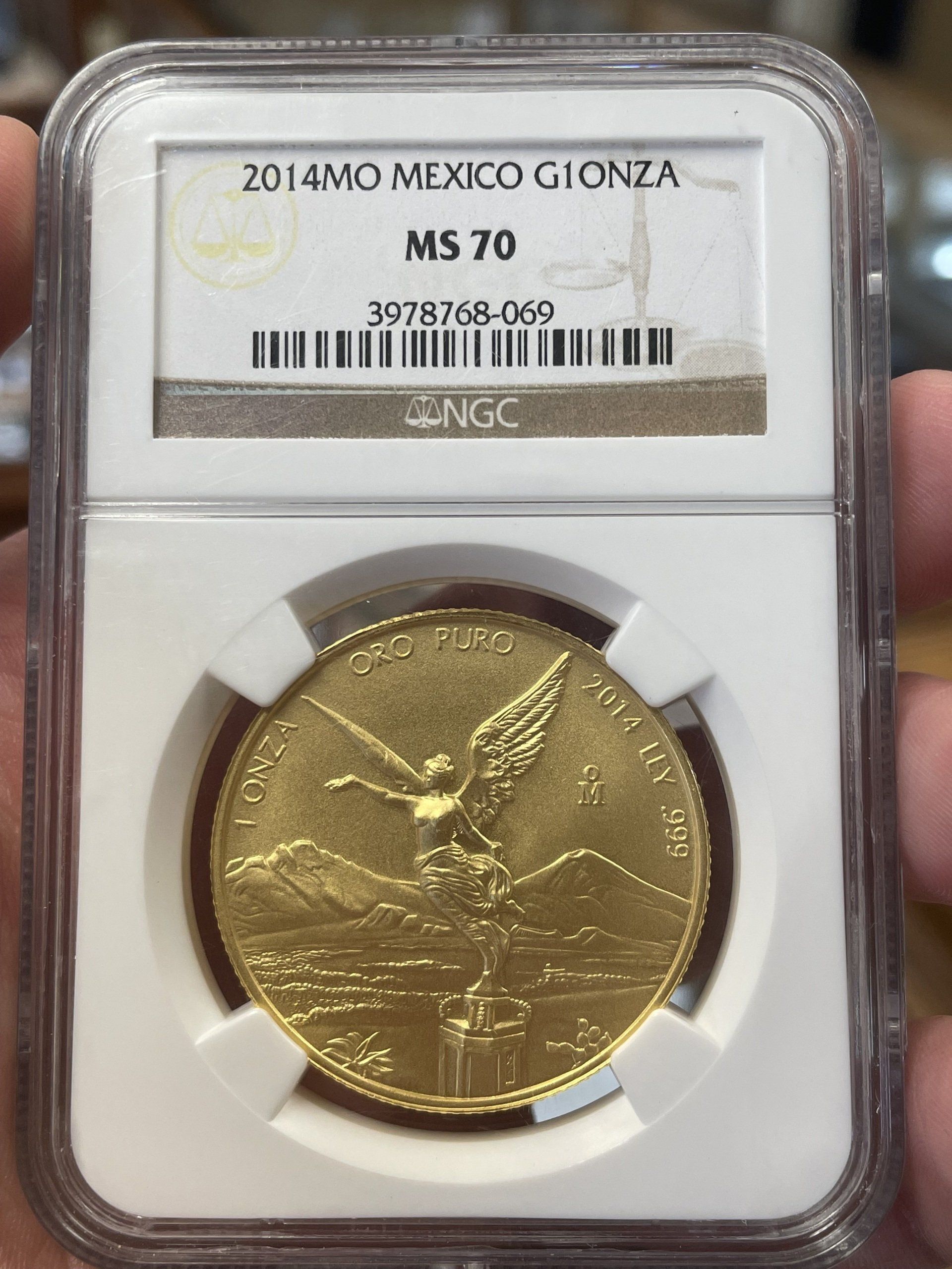 Mexico Coin with Serial Number