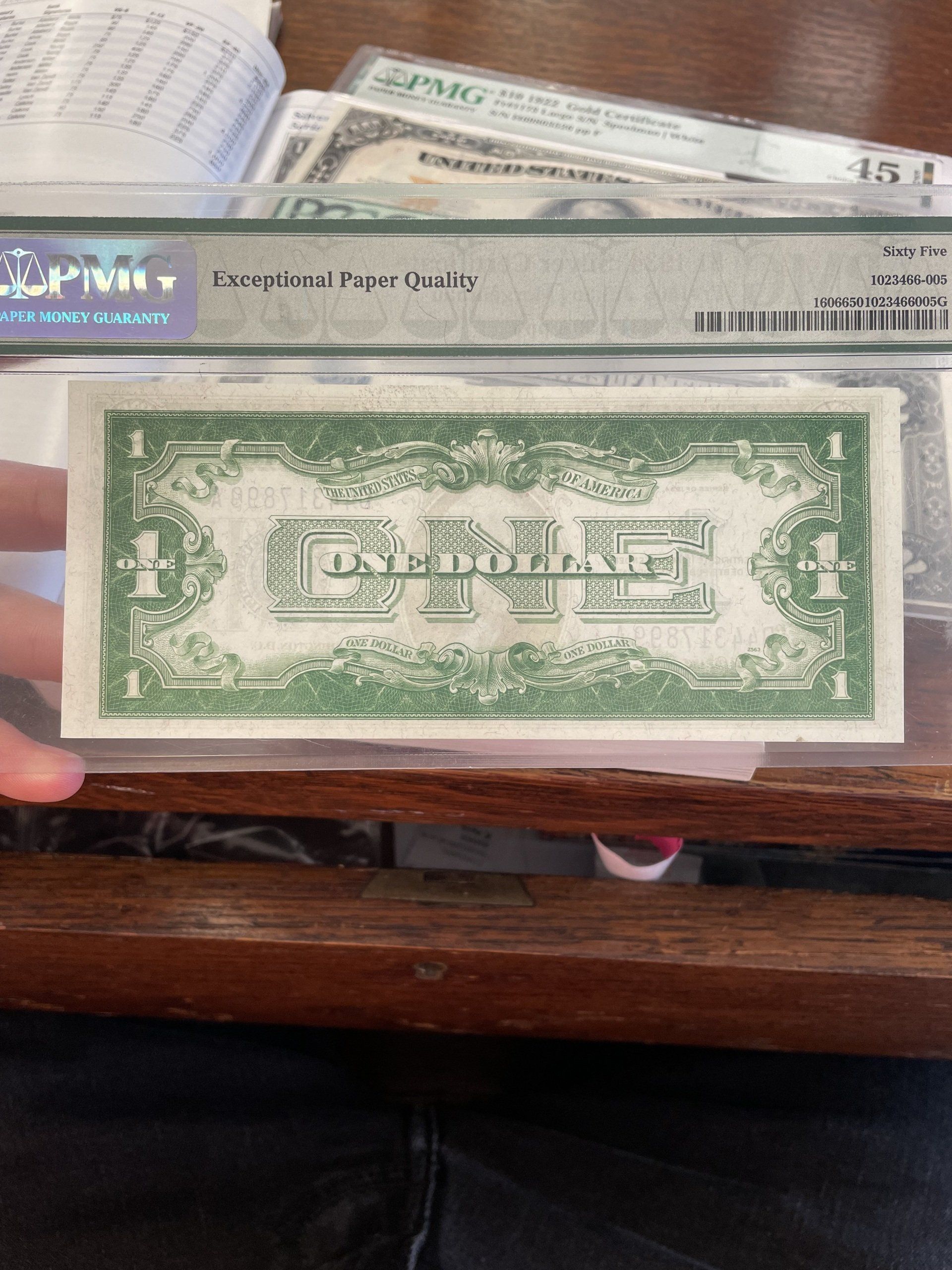 Back of the One Dollar Silver Certificate
