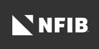 NFIB logo in white on a dark gray background