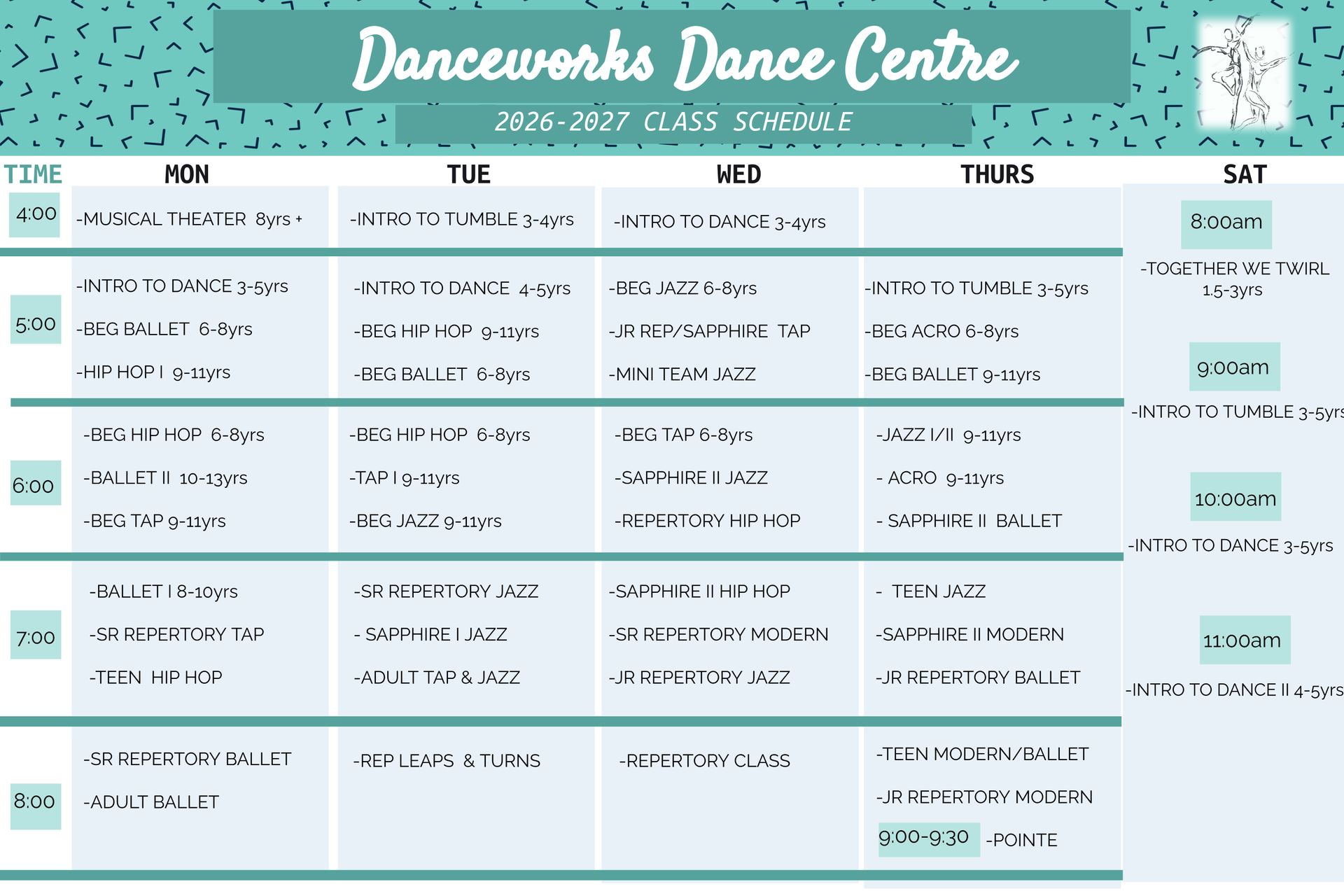 Introduction to Dance ages 3 to 5 years old