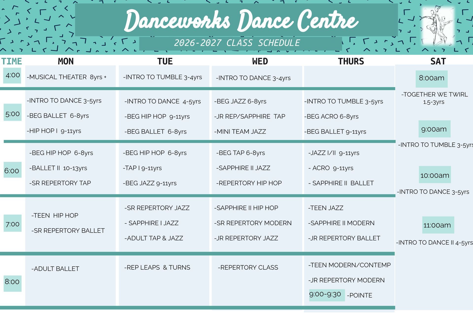 Introduction to Dance ages 3 to 5 years old
