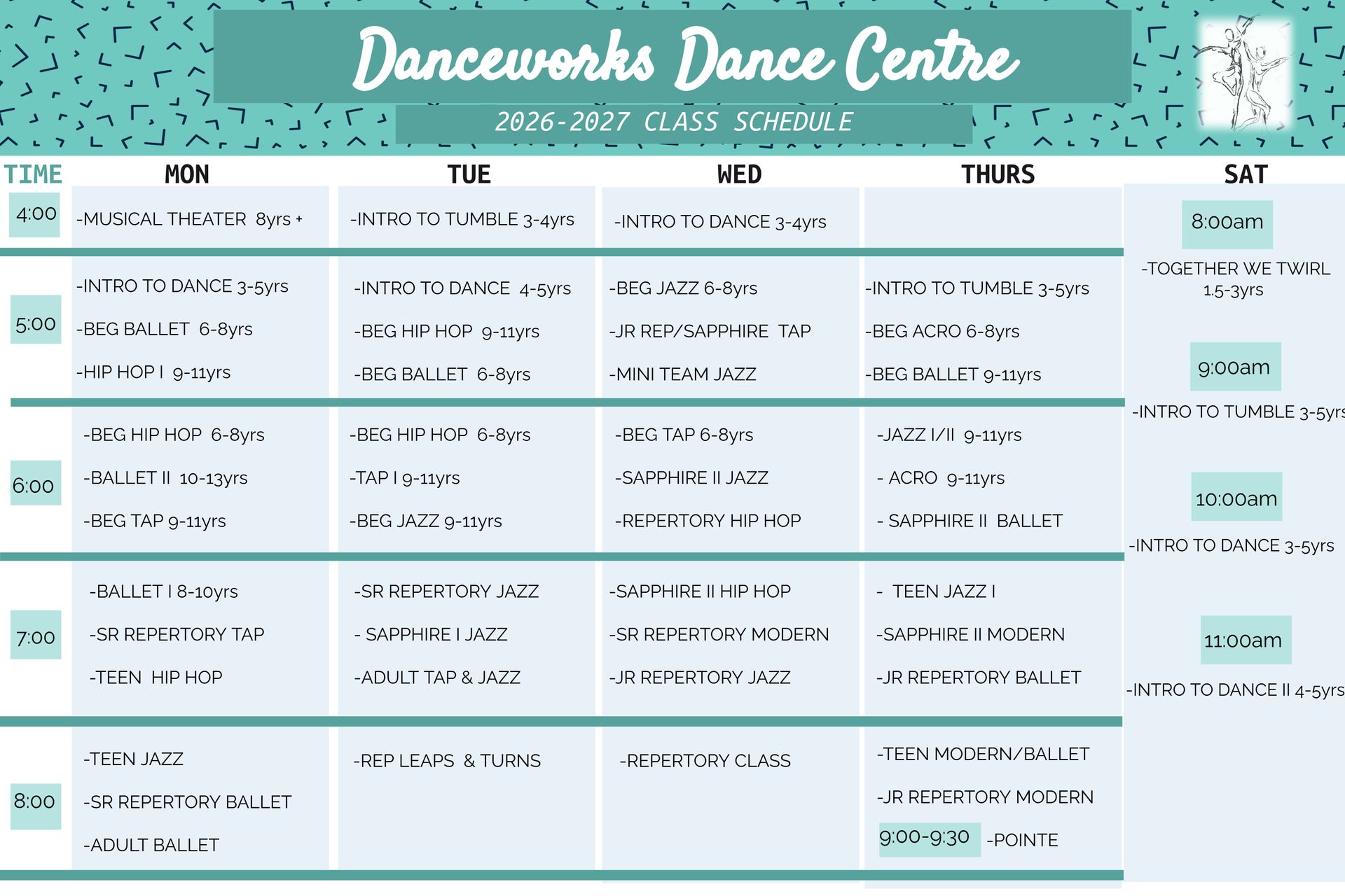 Introduction to Dance ages 3 to 5 years old