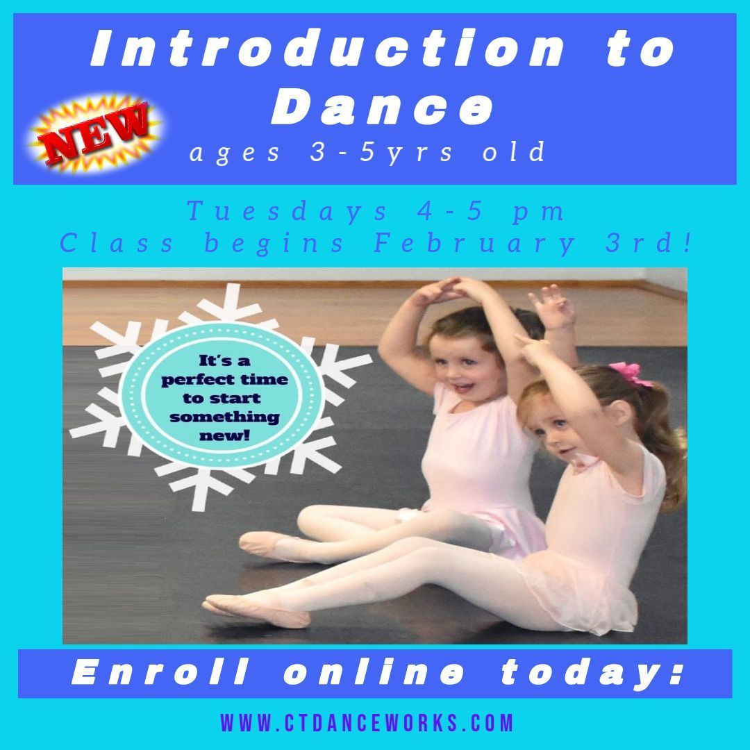 Introduction to Dance ages 3 to 5 years old