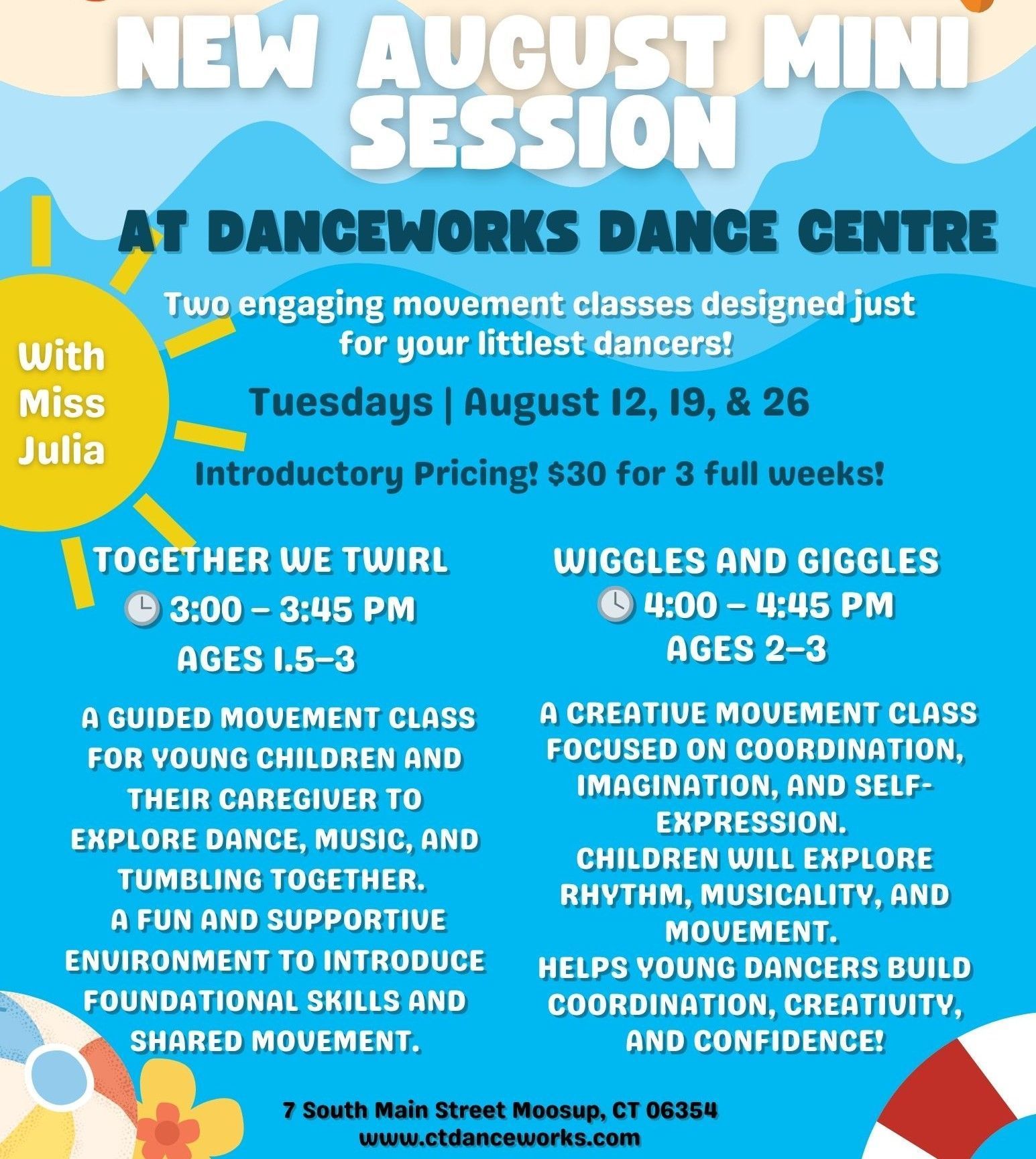New August Mini Session at Danceworks Dance Centre