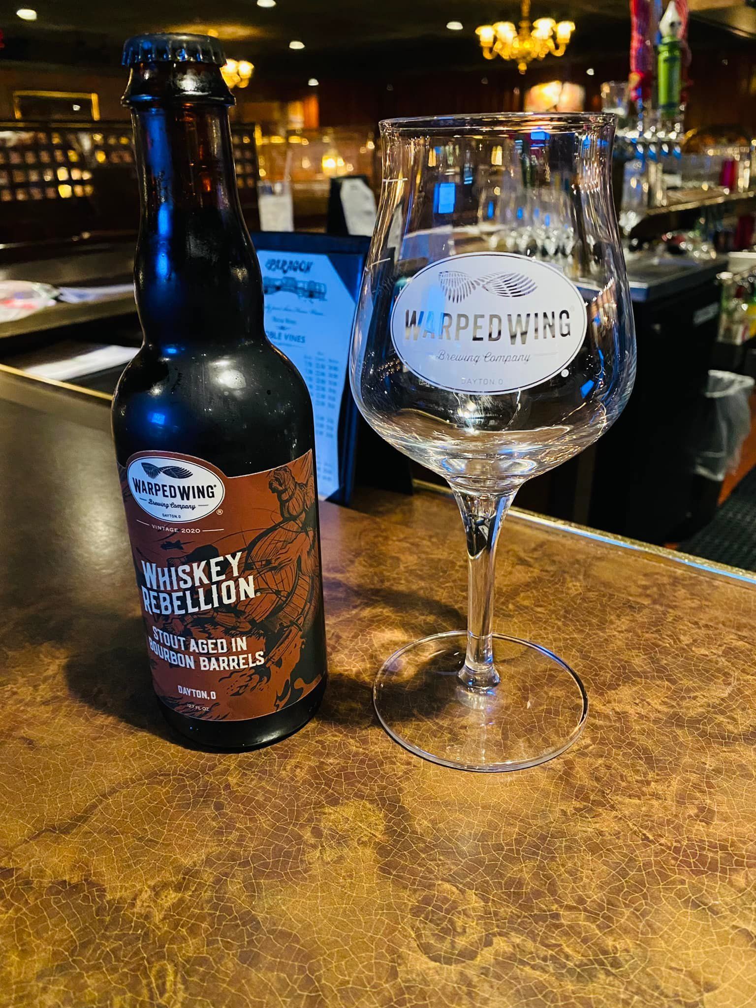 Wine bottle and glass