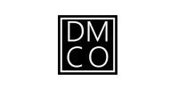 Black square logo with white letters “DMCO” in a thin white border.